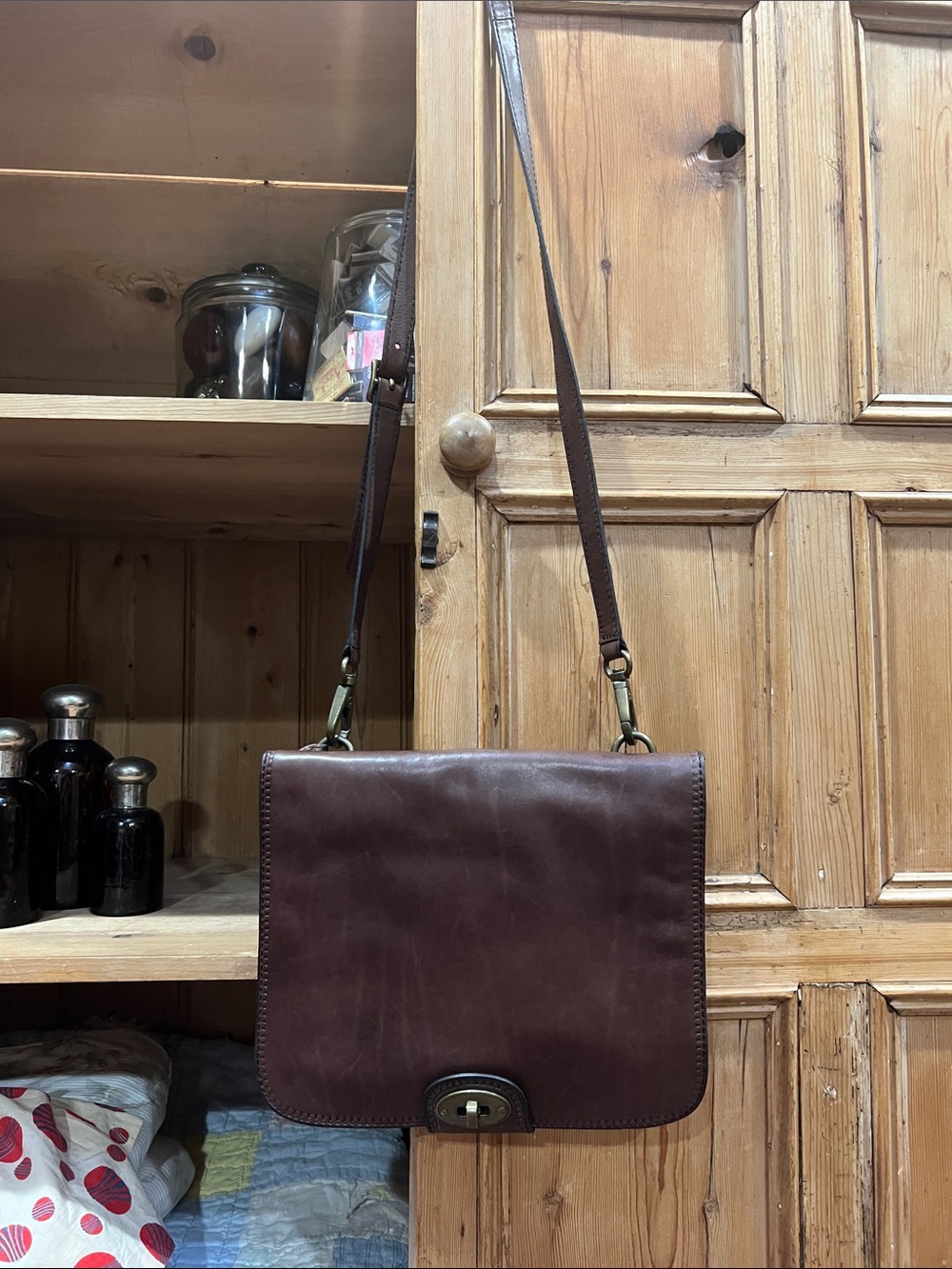 Fossil Turlock Leather Flap Crossbody